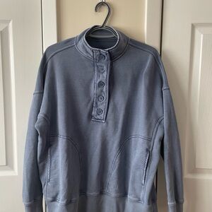 Aerie Button-Up Sweatshirt